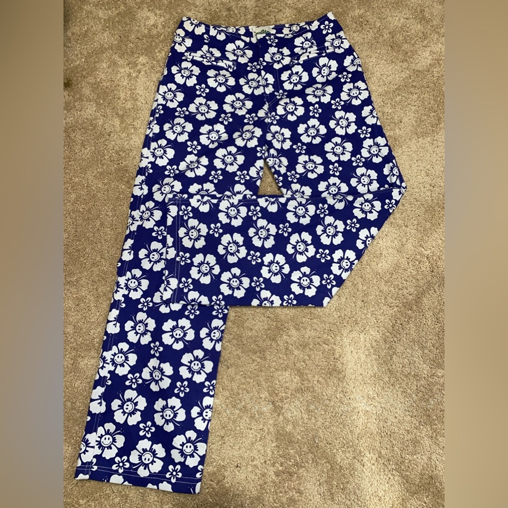 HAPPY HIBISCUS KOKOMO PANT - BLUE - EMMA ON HOLIDAY